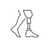 Limb salvage and prosthetics integration icon